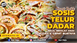 Download Lagu Sosis Telur Dadar || KREASI UNIK BIKIN SOSTEL || Bekal Sekolah Anak Mudah Cepat Buatnya MP3