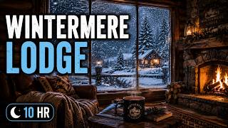 Snowstorm Cabin Ambience for Sleep – Winter Storm Sounds (10 Hours)