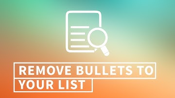 Unordered list without bullets: How to create (EASY)