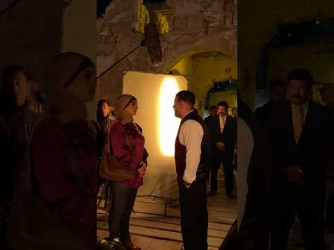 النجم احمد السقا و النجمه زينه من كواليس تصوير مسلسل العتاوله