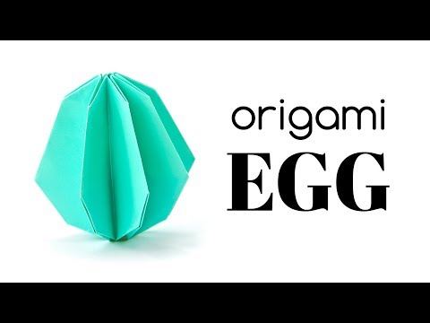 Origami Egg Tutorial - DIY Easter Decoration  - Paper Kawaii