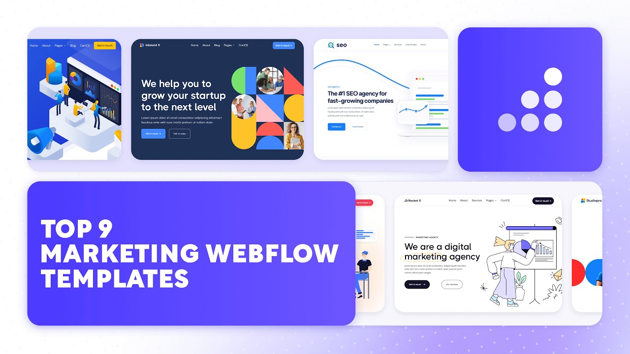 Best Marketing Agency Webflow Templates of 2023 | BRIX Templates - YouTube