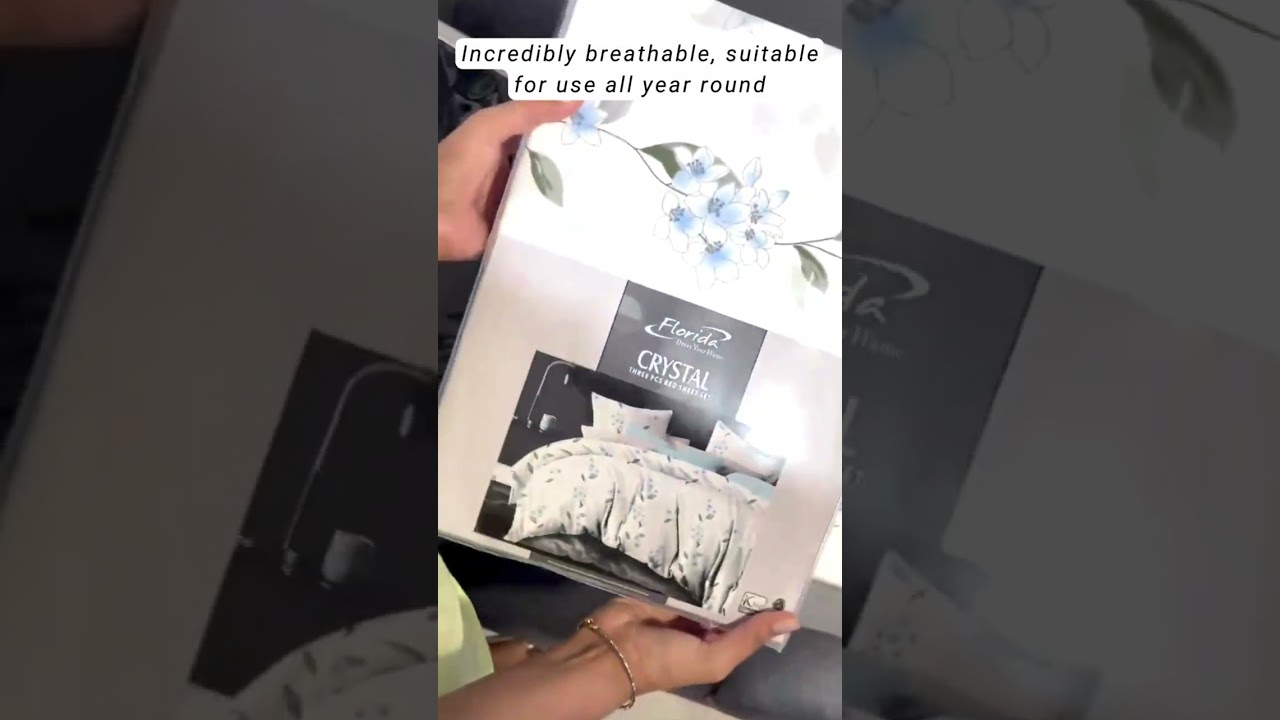 Crystal by Florida 2025 4 Piece Pure Cotton Comforter Set with Bedsheet & Pillow Covers #shorts