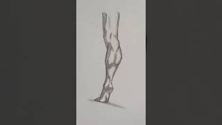 How to draw a muscular man leg