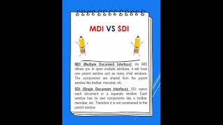 MDI Vs SDI -.NET Interview Frequently ask question