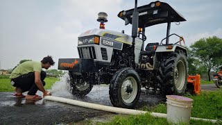Washing My Tractor After 1 Month | Eicher 380 Tractor UNREAL Transformation 🚜 screenshot 1