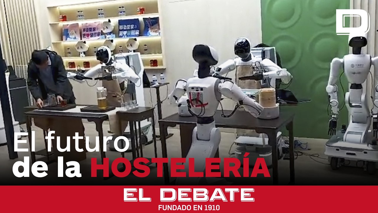 El robot chino que puede sustituir a los camareros va aún un poco lento, pero mejorará