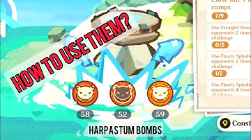 Harpastum bombs | Floaty splody, straight shooter, hot pod | Genshin