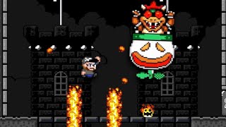 I beat Bowser in the HARDEST Mario romhack