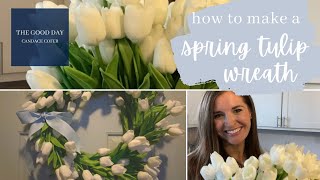 Let's Try That Spring Tulip Wreath! // How to Make Your Own Spring Home Decor!