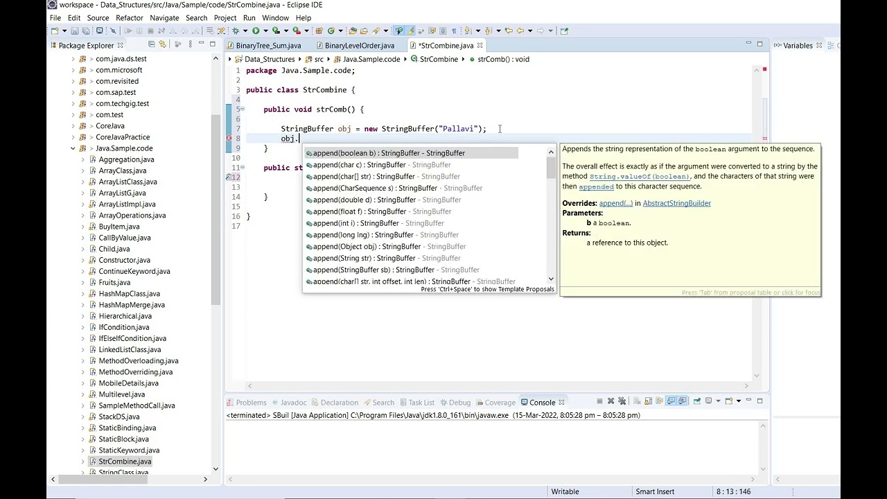 StringBuffer in Java |  Java for beginners | StringBuffer Class