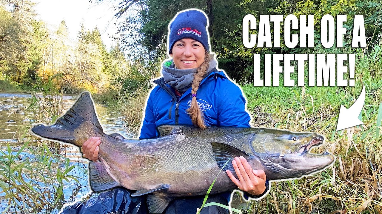 A Fisherman's Dream Catch!? KING SALMON Fishing on the RIVER! 