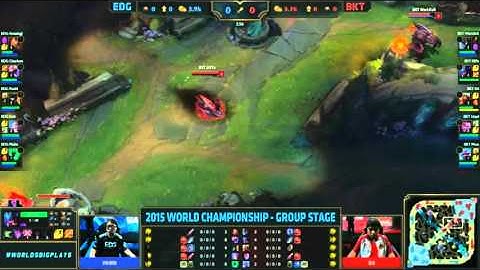 Fail Maokai Flash from BKT Warlock on EDG Pawn | LoL Worlds 2015 Group Stage