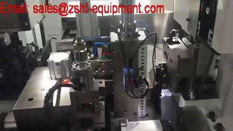 Fully automatic double end electric flat wire cable terminal crimping machine equipment