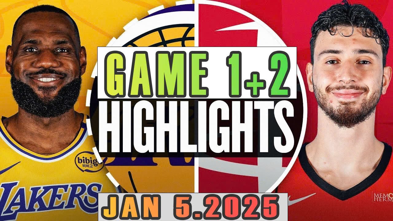 Los Angeles Lakers Vs Houston Rockets Game 1st+2nd Highlights Jan 5 ...