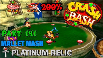 Crash Bash - 200% Walkthrough - Part 141: Mallet Mash (Platinum Relic Challenge) - 1080p 60 fps