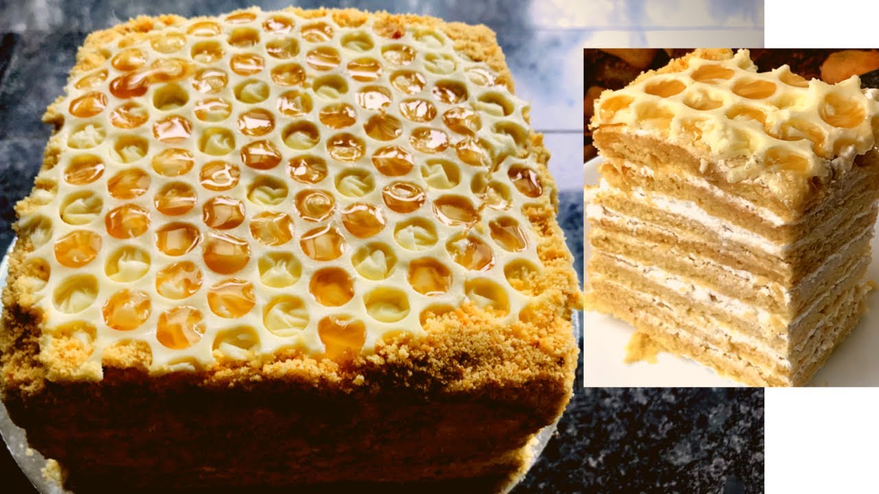 Honey Cake Russian Honey Cake Without Oven Food And Flavours By Sabna Youtube
