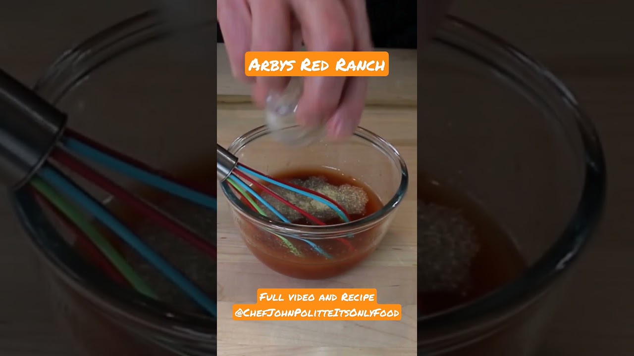 Arby's Red Ranch Sauce #fastfood #arbys #food #cooking #recipes  @chefjohnpolitteitsonlyfood - YouTube