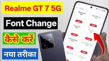 Realme gt 7 5g font size change kaise kare | realme gt 7 font change setting