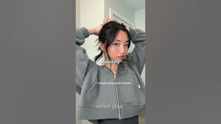 💁‍♀️ Easy Messy Bun for Everyday Look  1 Min Tutorial!