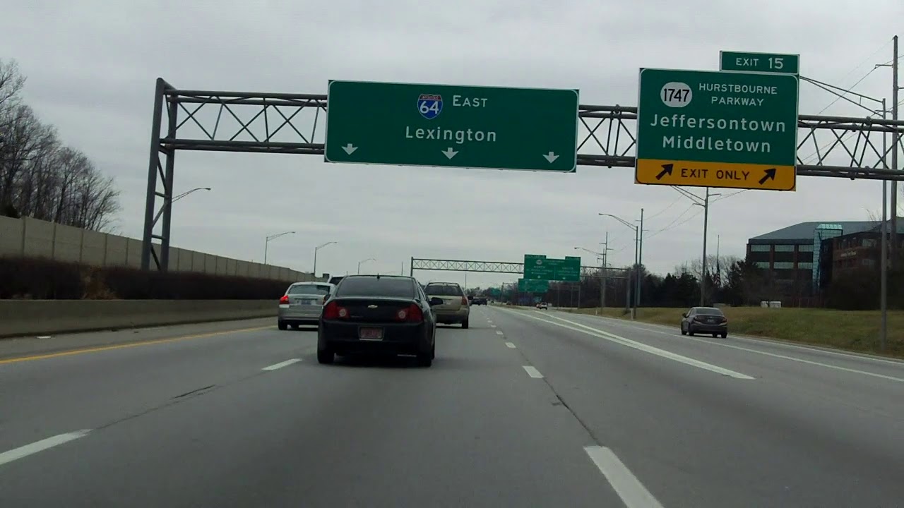 Interstate 64 Kentucky (Exits 12 to 19) eastbound YouTube