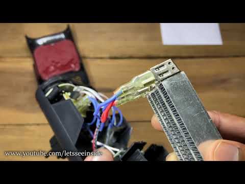 What's Inside Mini Portable Electric Heater with remote - YouTube