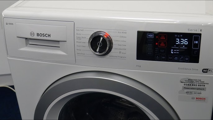 Bosch Serie | 6 Washing Machine Review And Demo - Youtube