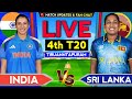 🔴LIVE - India Womens vs Sri Lanka Womens 4th T20 | Live Score &amp; Commentary | Ind vs SL 4th T20 Live