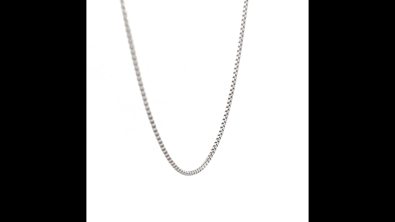 LASOMA Chain Necklace, Pt850, 46.0cm, Venetian, Metal Only, No 