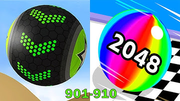 Going Balls VS Ball Run 2048 - SpeedRun Gameplay Level 901-910