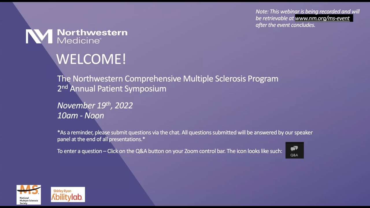 2nd Annual Multiple Sclerosis Virtual Patient and Family Symposium