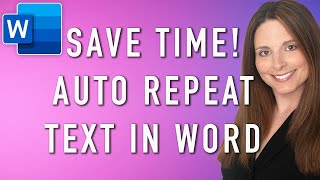 How to Auto Populate Repeating Text in Word  Simplify Letters & Contracts!