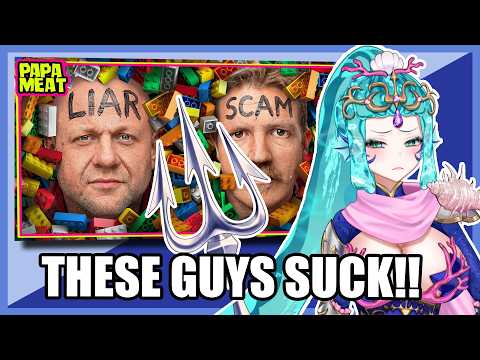 Poseidon reacts to "LEGO's Biggest Frauds..." | Papa Meat React