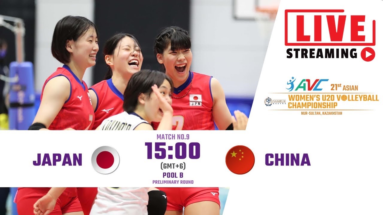 Live japan vs china / 21st Asian Womens U20 Volleyball Championship
