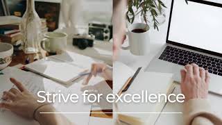Strive for Excellence | Aim for Perfection | START NOW | Excellence & Perfection by UNI ENGLISH 101
