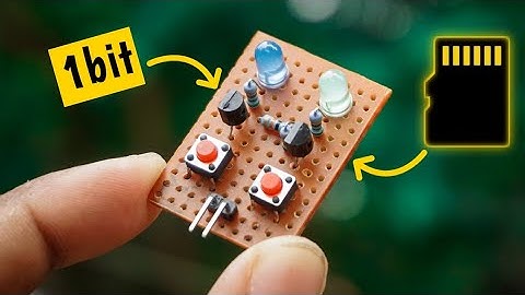 I made a 1bit memory circuit with transistors
