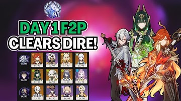 Luna II Dire Stygian Onslaught Cleared with My Day 1 F2P Account! | Genshin Impact