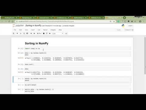 Sorting in numpy