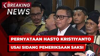 BREAKING NEWS - Pernyataan Hasto Kristiyanto Usai Sidang Pemeriksaan Saksi |16 Mei 2025