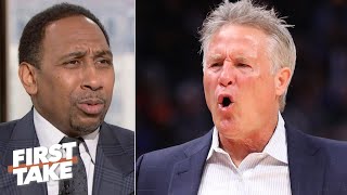Stephen A. Hurt To Admit Brett Brown Is The Problem With The 76Ers First Take