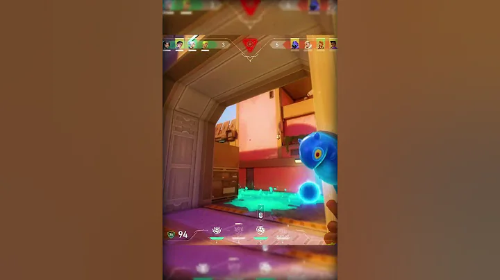 Gekko amazing 1v5 ace save the round 🔥 #shorts #valorant