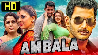 Ambala (HD)  Vishal Blockbuster Hindi Dubbed Movie | Hansika Motwani, Ramya Krishnan, Santhanam