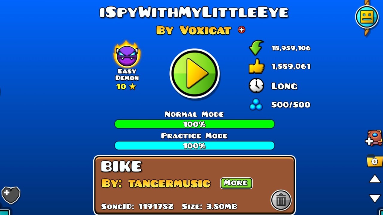 ISpyWithMyLittleEye | GD DEMON #1