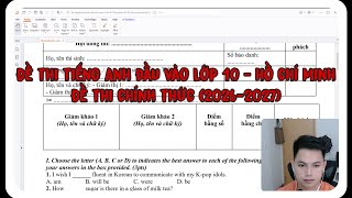 Giải Đề Thi Tuyển Sinh Lớp 10 - Tiếng Anh | Hồ Chí Minh | 2026-2027 (Đề Chính Thức) Giải Đề Thi Tuyển Sinh Lớp 10 - Tiếng Anh | Hồ Chí Minh | 2026-2027 (Đề Chính Thức)