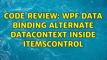 Code Review: WPF Data binding alternate datacontext inside Itemscontrol