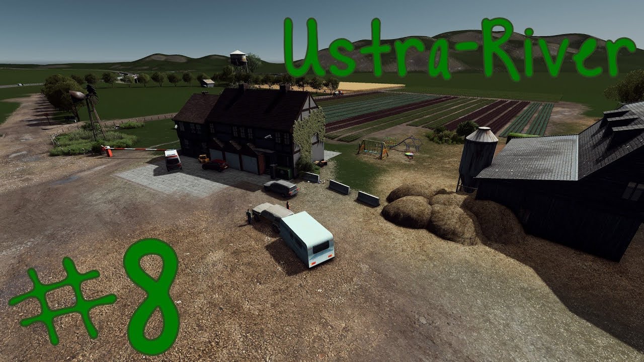 Fields, Farmhouse, Barn - Ustra-River | S2 EP8 | Cities Skylines