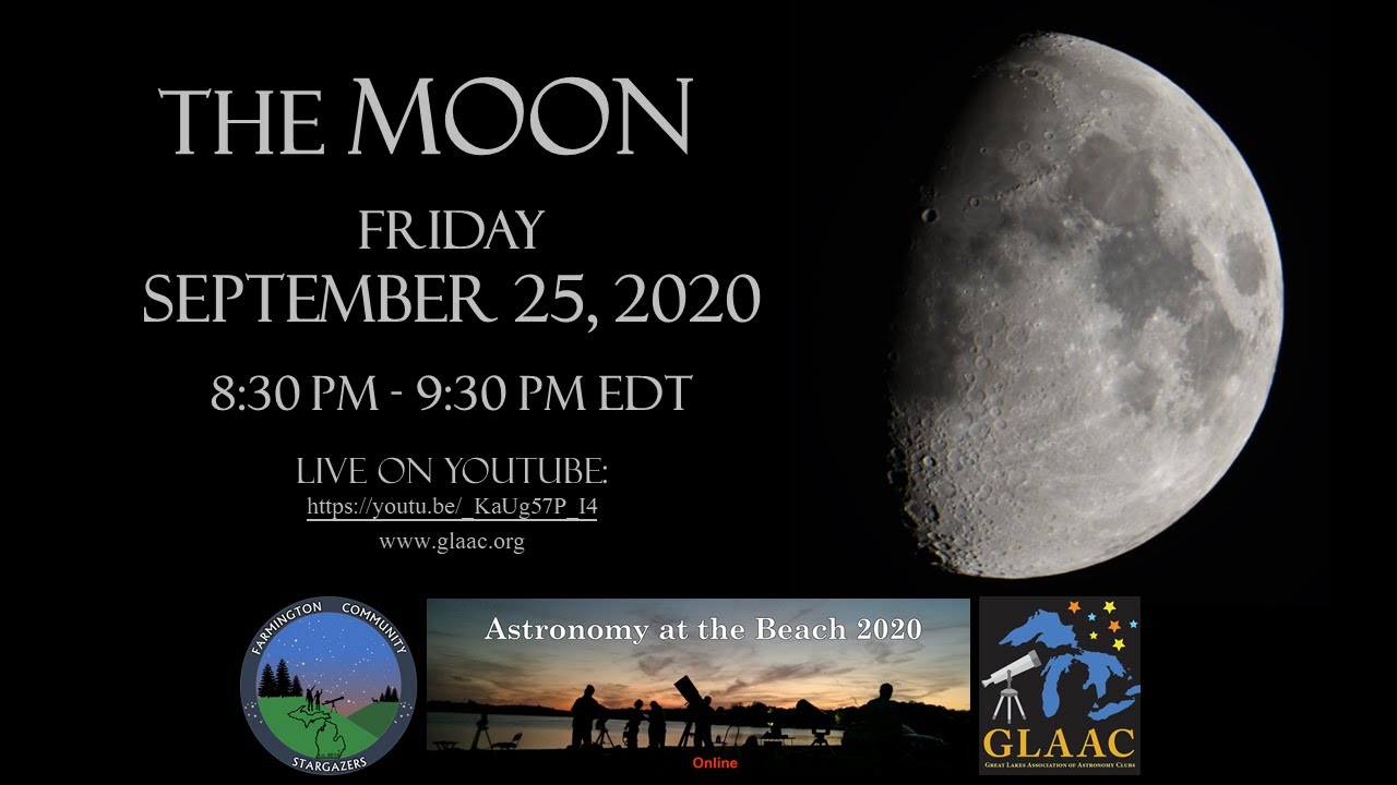 Astronomy at the Beach Presents The Moon LIVE! YouTube