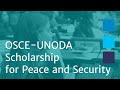 OSCE-UNODA Scholarship for Peace and Security – Stepping up for Peace and Security