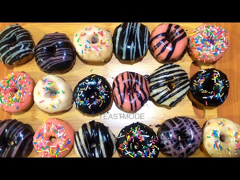 Video: Donuts With 2 Types Of Glaze