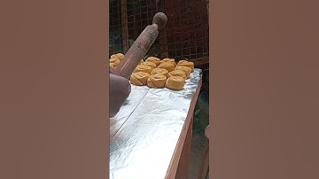 Rolling and cooking soft layered pumpkin chapatis #chapati #cooking #villagefood